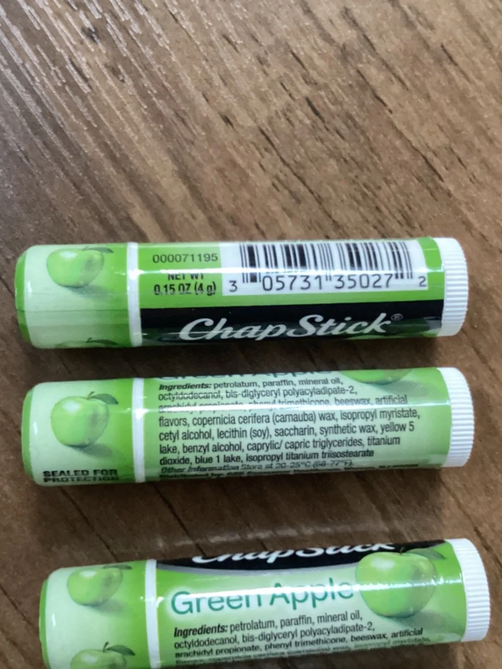 Chapstick Green Apple Lip Balm Bundle New 6 pack